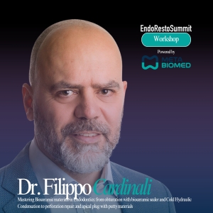 20.03.2026 - 11:00-13:30 WORKSHOP - Mastering Bioceramic materials in Endodontics: from obturation with bioceramic sealer and Cold Hydraulic Condensation to perforation repair and apical plug with putty materials